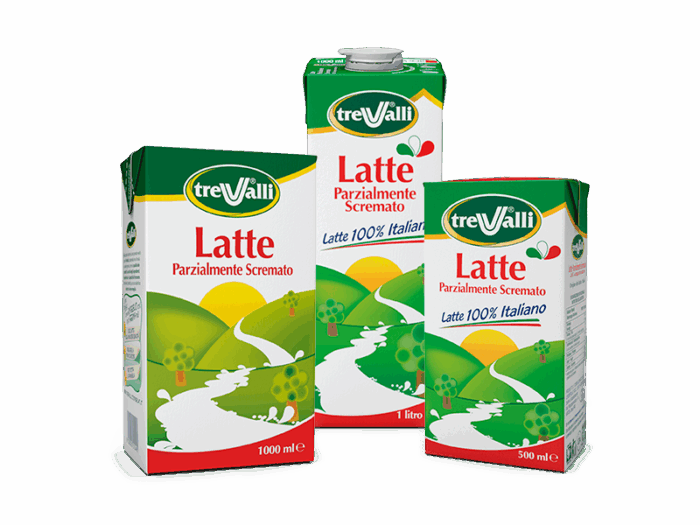 Latte Uht parzialmente scremato - trevalli